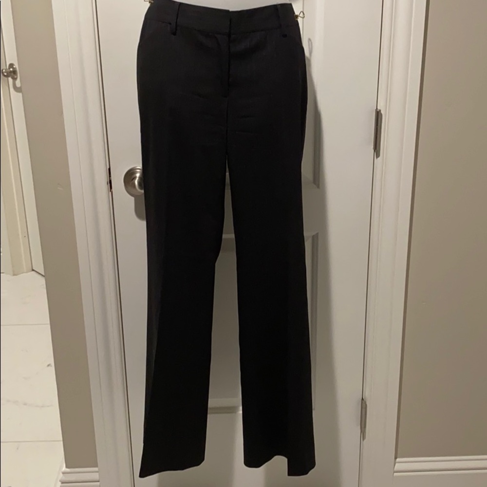 Elie Tahari pinstripe black slacks